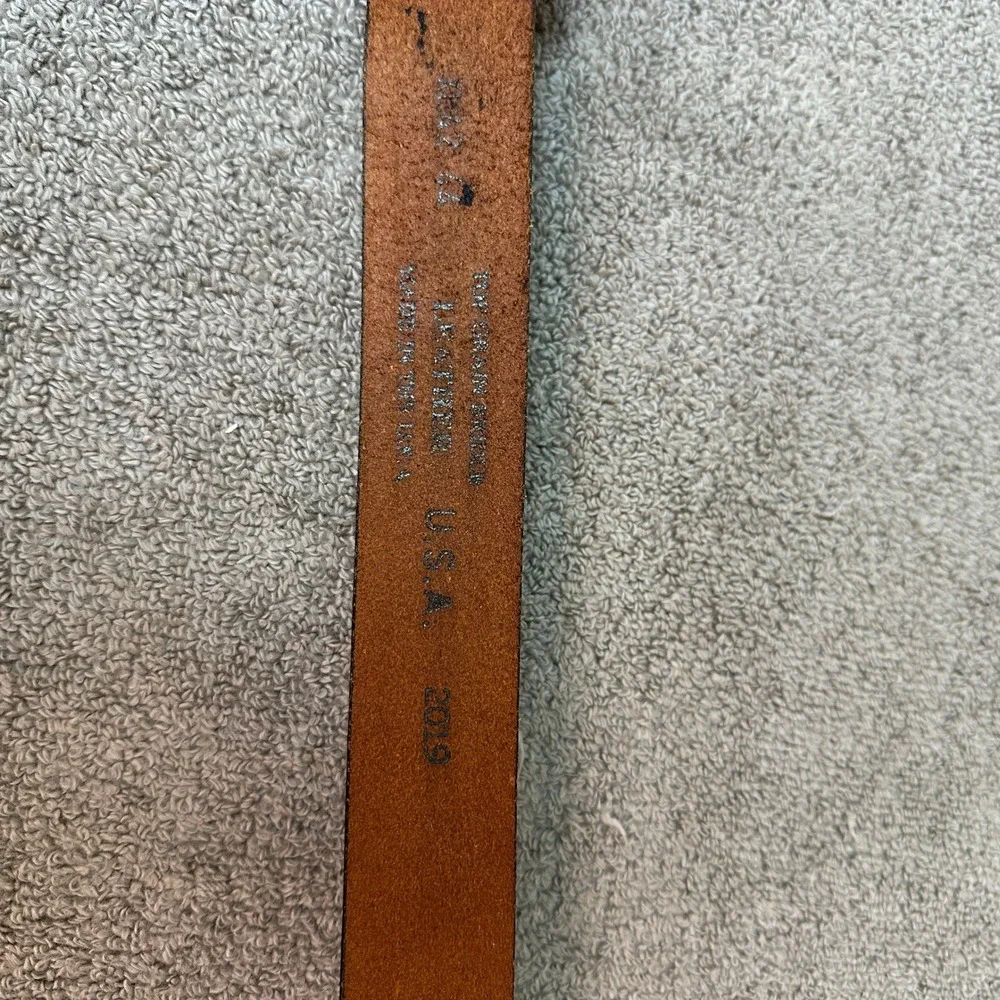 Siskiyou 1992 I Fish Therefore I Am Pewter Buckle JM Leather Floral Belt 42